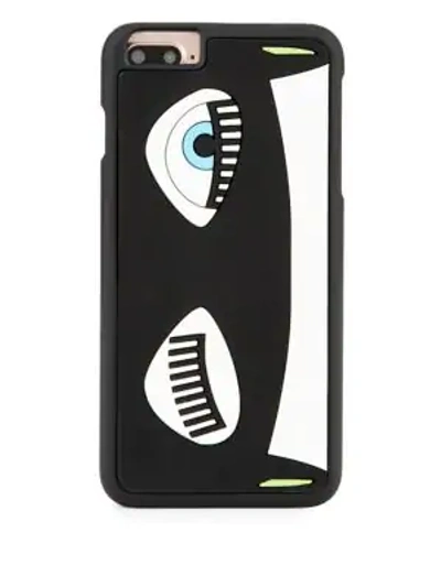 Shop Chiara Ferragni Flirt Iphone 6-6s Plus Case In Black