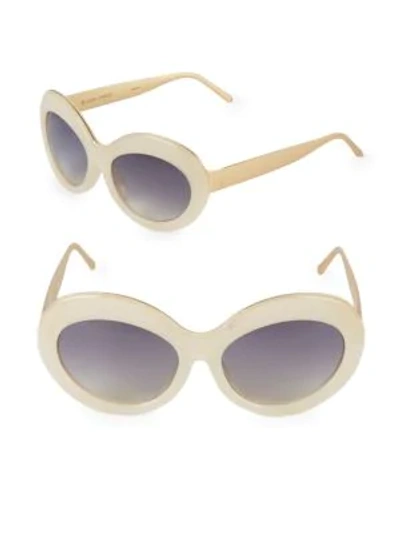 Shop Linda Farrow 57mm Butterfly Sunglasses In Yellow