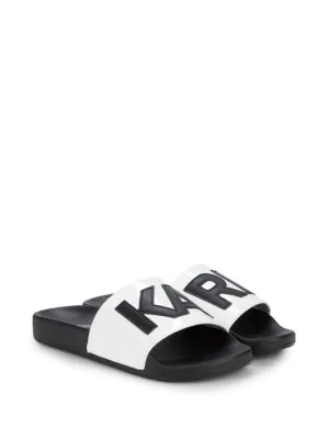 karl lagerfeld white sandals