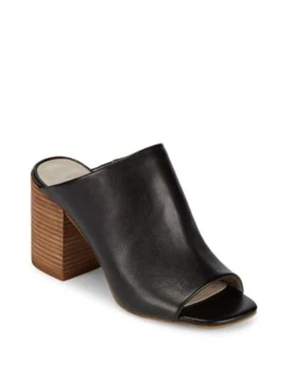 Shop Kenneth Cole Karolina Leather Sandals In Black