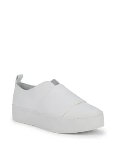 Shop Vince Wallace Platform Sneakers In White