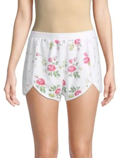 Shop Wildfox Lane Floral-print Shorts In Multi