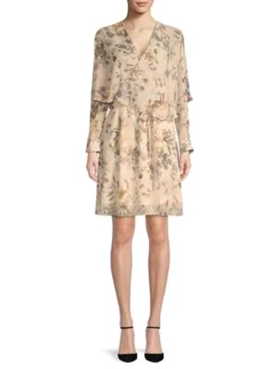 Shop Abs By Allen Schwartz Floral Popover Dress In Pastel Floral