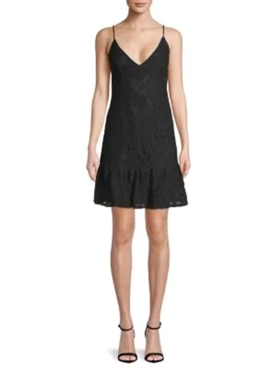 Shop Bb Dakota Sleeveless Lace Dress In Black