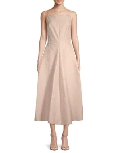 Shop Lanvin Sleeveless Midi Dress In Powder