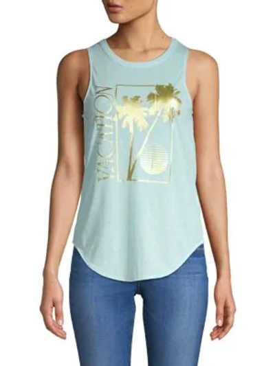 Shop Chaser Graphic Tank Top In Waterfall