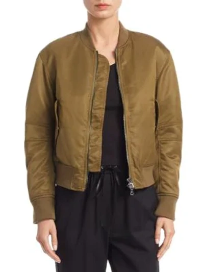 Shop 3.1 Phillip Lim / フィリップ リム Lace-up Bomber Jacket In Olive