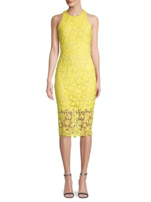 alexia admor floral lace midi dress