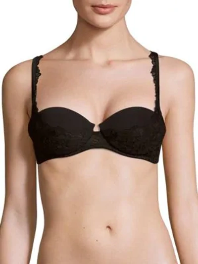 Shop La Perla Reggiseno Balconette Bra In Black