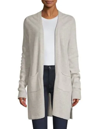 Shop Atm Anthony Thomas Melillo Open Front Cashmere Cardigan In Concrete