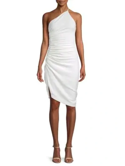 Shop Ronny Kobo Zarma Asymmetrical Dress In White