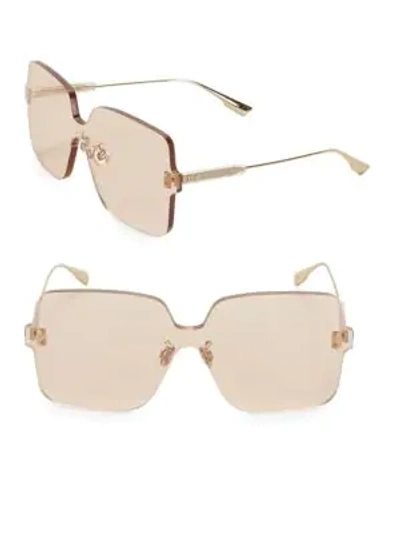 Shop Dior Colorquake1 99mm Square Sunglasses In Nude