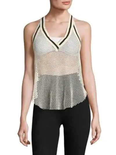 Shop Free People Get It Mesh Tank In Cream