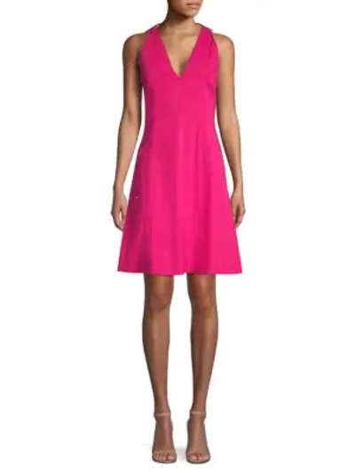 Shop Elie Tahari Selene A-line Dress In Pink