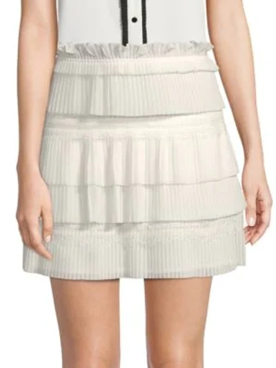 Shop Iro Sevy Mini Skirt In White