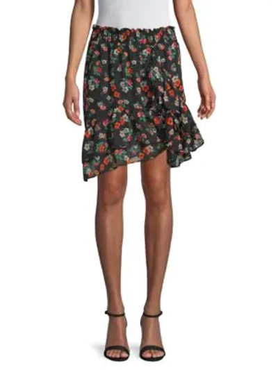 Shop Maje Multicolored Floral Skirt