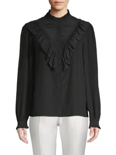 Shop Zadig & Voltaire Taccora Silk Top In Black