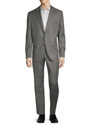 Shop Jack Victor Classic Fit Esprit Buttoned Wool Suit In Grey