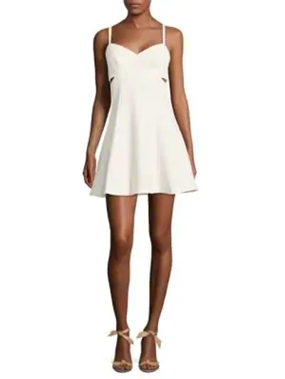 Shop Likely V-neck Sleeveless Dress In White