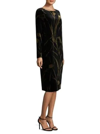 Shop Lafayette 148 Loribel Sheath Dress In Black Multi