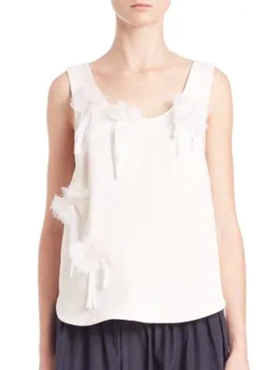 Shop 3.1 Phillip Lim / フィリップ リム Peony Silk Tank Top In Antique White