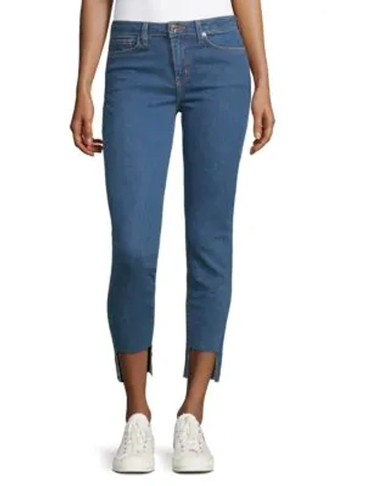 Shop Dtla Brand Jeans Step-hem Mid-rise Jeans In Step Hem