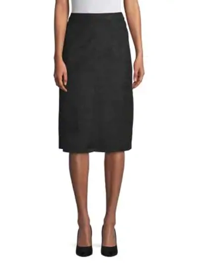 Shop Catherine Malandrino A-line Midi Skirt In Black