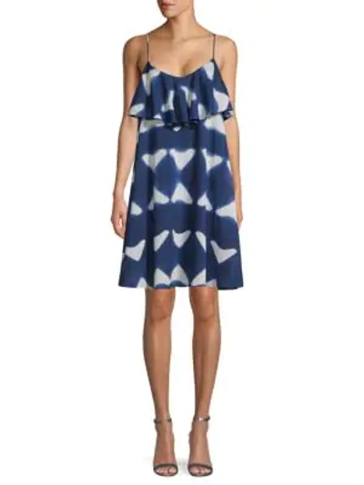 Shop Antik Batik Cotton Sun Dress In Indigo