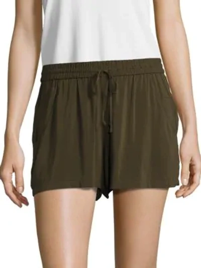 Shop French Connection Drawstring Shorts In Wood Green