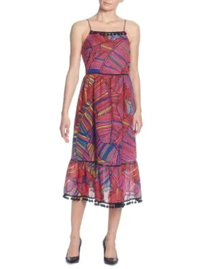 Shop Catherine Catherine Malandrino Gillie Printed Midi Dress In Multi