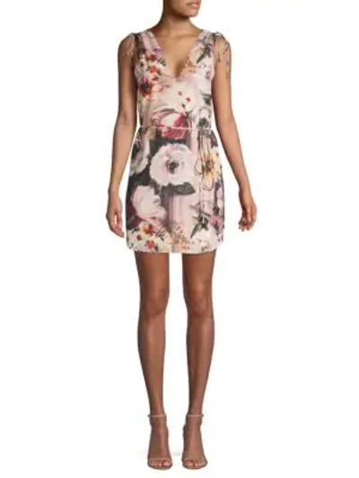 Shop Haute Hippie Floral-print Shift Mini Dress In It Had To Be You