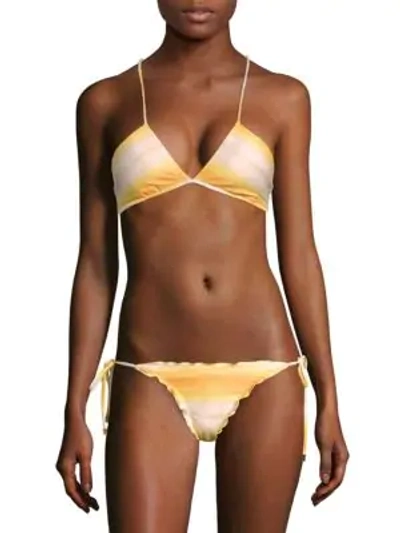 Shop Vix Swim Celina Bikini Top In Yellow