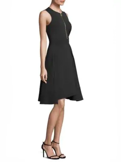 Shop Donna Karan Sleeveless Fit-&-flare Dress In Black