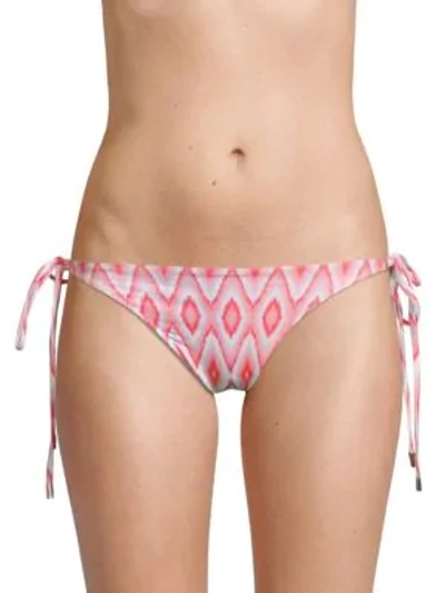 Shop Melissa Odabash Cancun Ikat Bikini Bottom In Ikat Coral