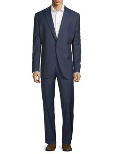 Shop Jack Victor Classic Fit Esprit Buttoned Suit In Navy