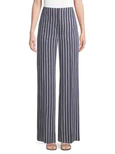 Shop Diane Von Furstenberg Wide-leg Stripe Pants In Alex