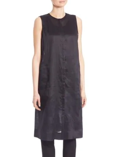Shop Lafayette 148 Gemma Cloth Lindy Vest In Black