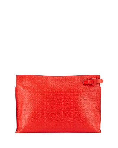 Shop Loewe T Pouch Repeat In Navy