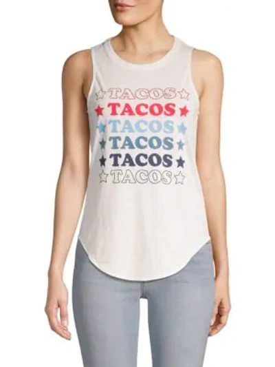 Shop Chaser Graphic Tank Top In Salt