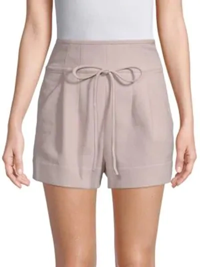 Shop Iro Cotton-blend Shorts In Old Pink