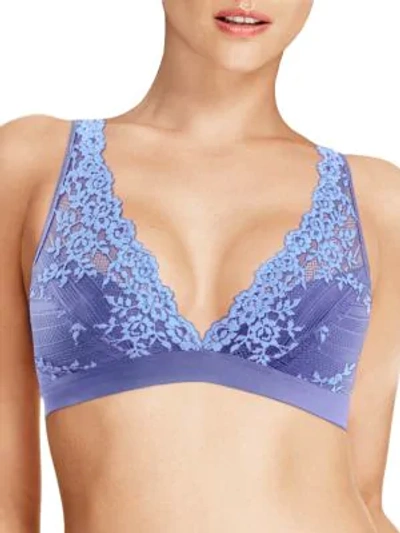 Shop Wacoal Embrace Lace Soft-cup Bra In Twilight