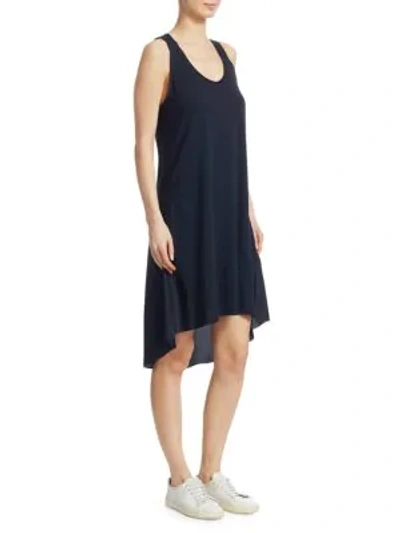 Shop Theory Combo Swing Dress In Navy