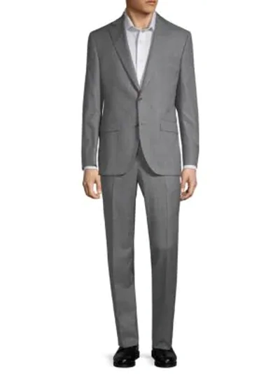 Shop Jack Victor Classic Fit Esprit Windowpane Wool Suit In Grey