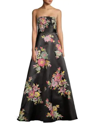 basix strapless ball gown