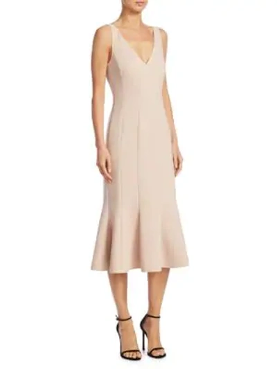 Shop Elizabeth And James Blane Flared Dress In Blush