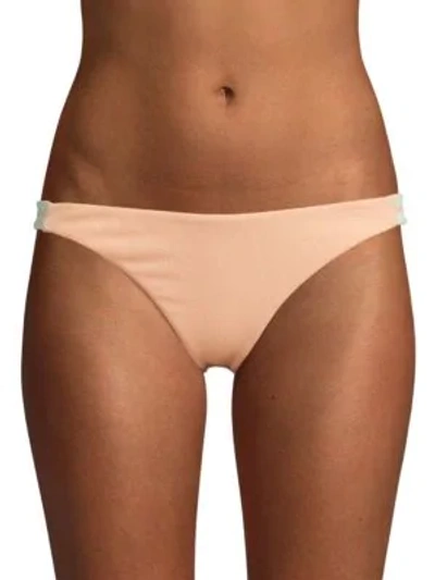 Shop Tularosa Etro Bikini Bottom In Peach