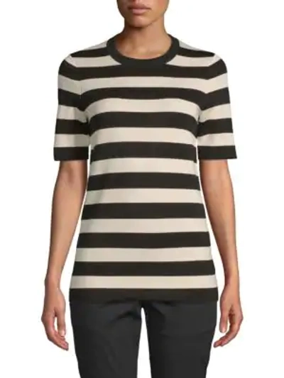 Shop Proenza Schouler Crewneck Short-sleeve Sweatshirt In Black