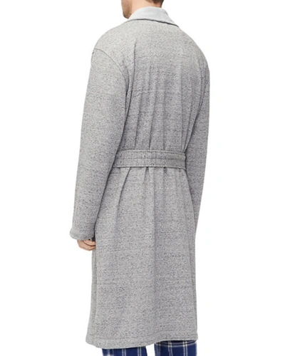 Shop Ugg Men's Robinson Two-tone Robe In Gray