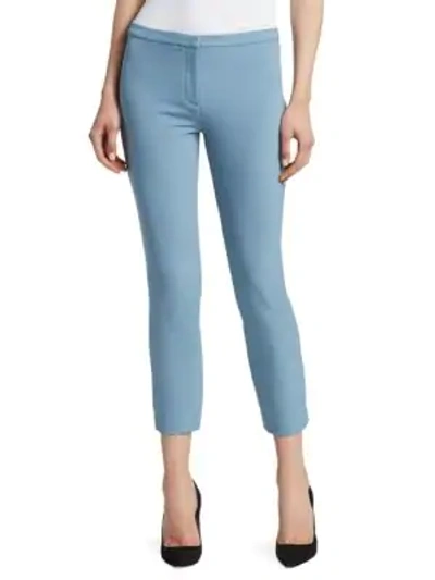 Shop Theory Classic Crop Skinny Pants In Blue Heron