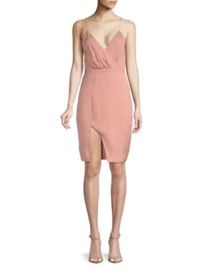 Shop Stylestalker Kaylee Draped Dress In Rose Quartz
